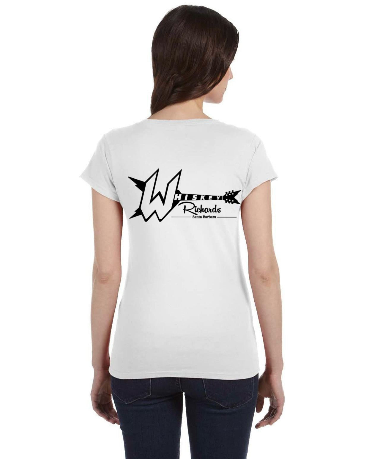 Fitted V neck